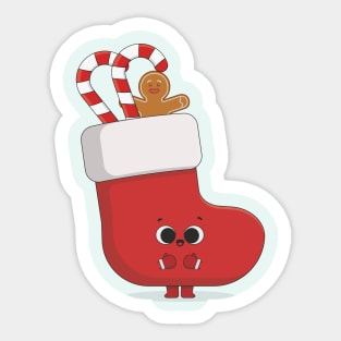 Cute Christmas sock Sticker